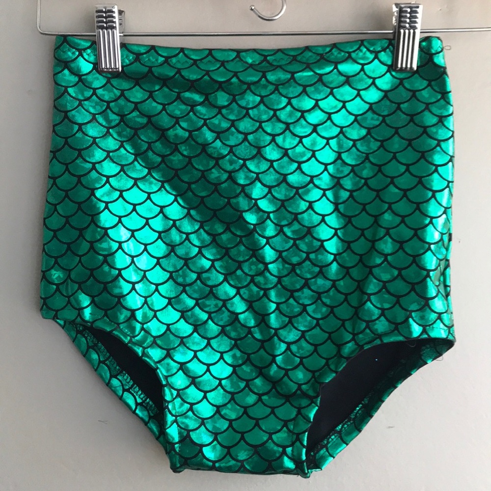 High waisted mermaid bathing suit bottoms